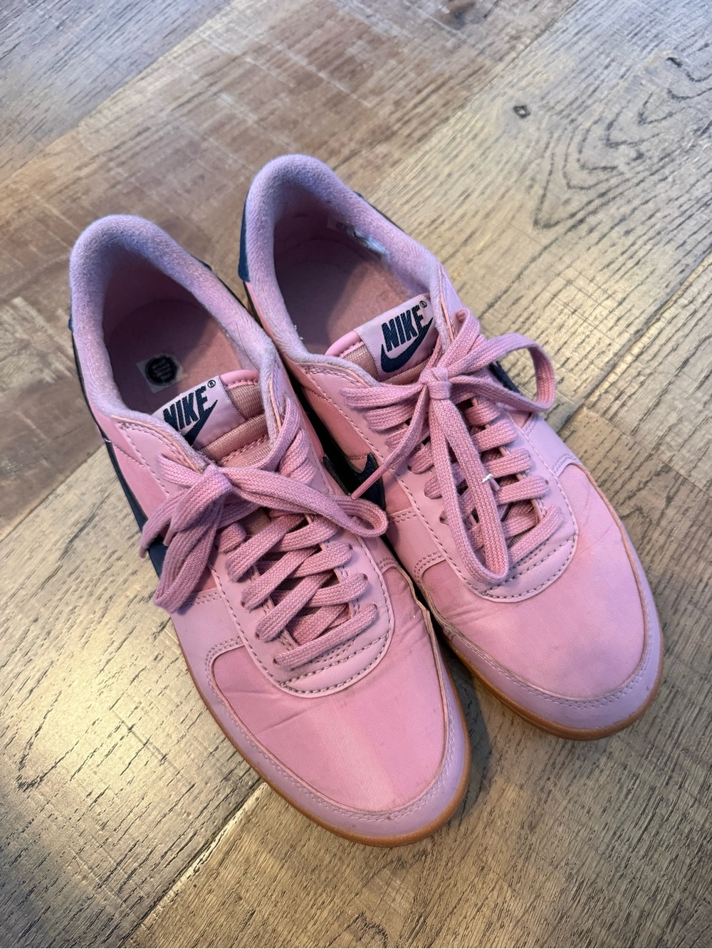 Nike Pink & Dark Teal Retro Court Sneakers - Picture 5 of 7